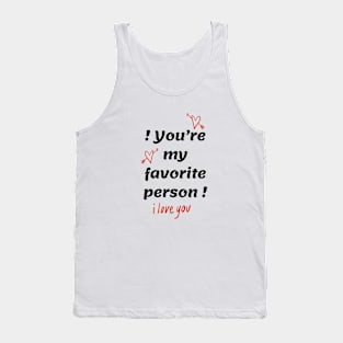 I love you Tank Top